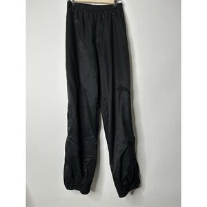 The North Face Women Size 10 Nylon Lined Black Ski Snow Pant Full Side Zip